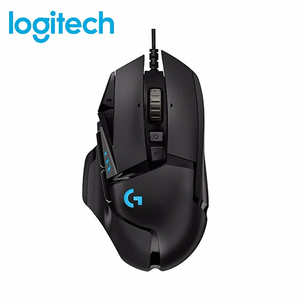 Оригинальная игровая мышь logitech G502 HERO с высокой производительностью 16000 dpi, 11 настраиваемых кнопок и встроенной памяти G502, обновление RGB