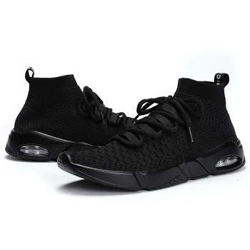 

Zapatos Hombre Fashion Mens Casual Socks Shoes Footwear Breathable Soft High Top Air Cushion Sneakers Male Shoes Adult Plus Size