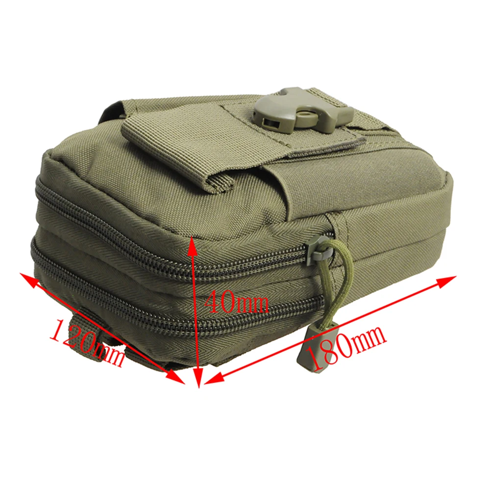 Тактическая компактная поясная сумка для сотового телефона, военная поясная сумка, чехол с зажимом для ремня, кобура для повседневного использования, Универсальный гаджет, поясная сумка оливкового цвета