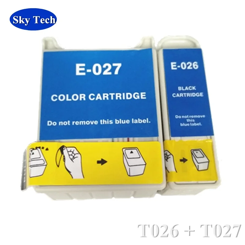 Качественный совместимый чернильный картридж для Epson T026 T027, для Epson Stylus Photo 810 820 830 830U 925 935 C50 принтера