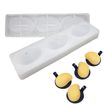 

Fruit mango shape cake mold frehch desserts White Silicone Molds Sugarcraft Dessert Cake Decorating Tools