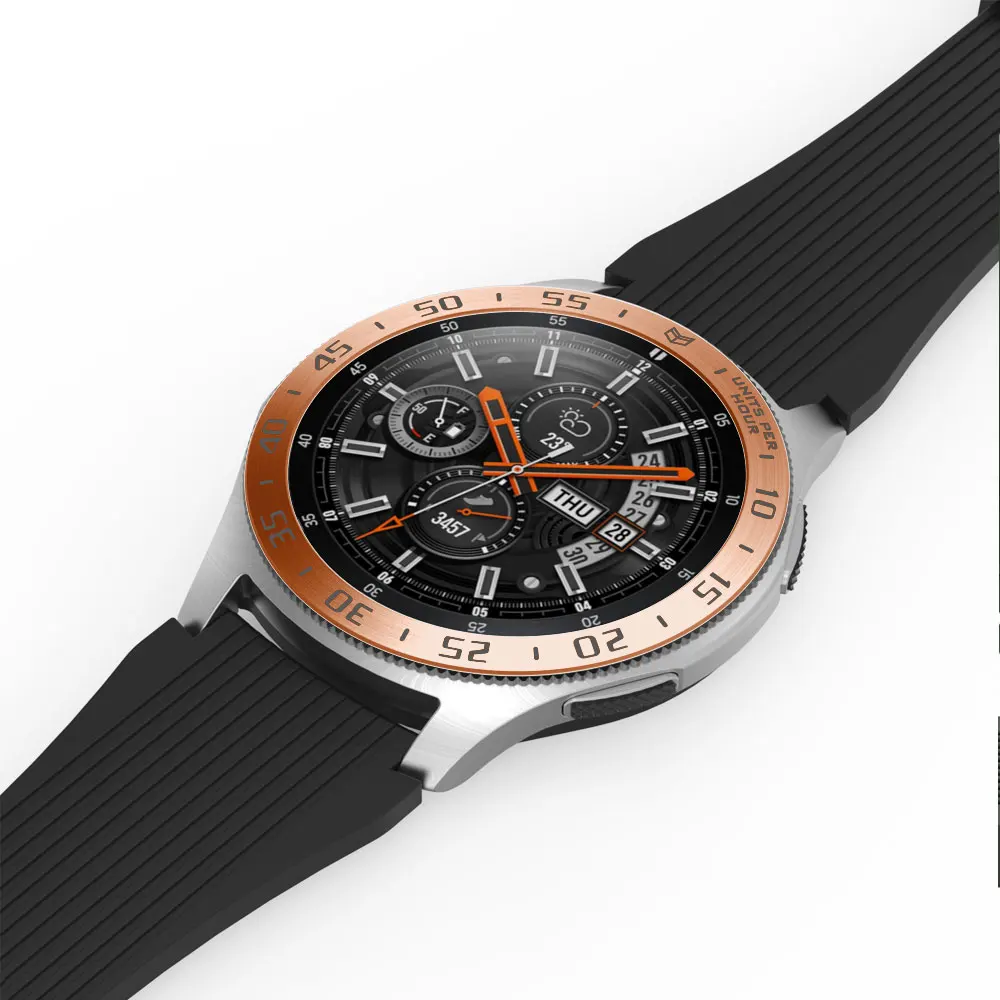 Металлический ободок для samsung Galaxy Watch 46 мм/42 мм чехол gear S3 Frontier/классическая спортивная клеющаяся крышка ремешок аксессуары 42 46