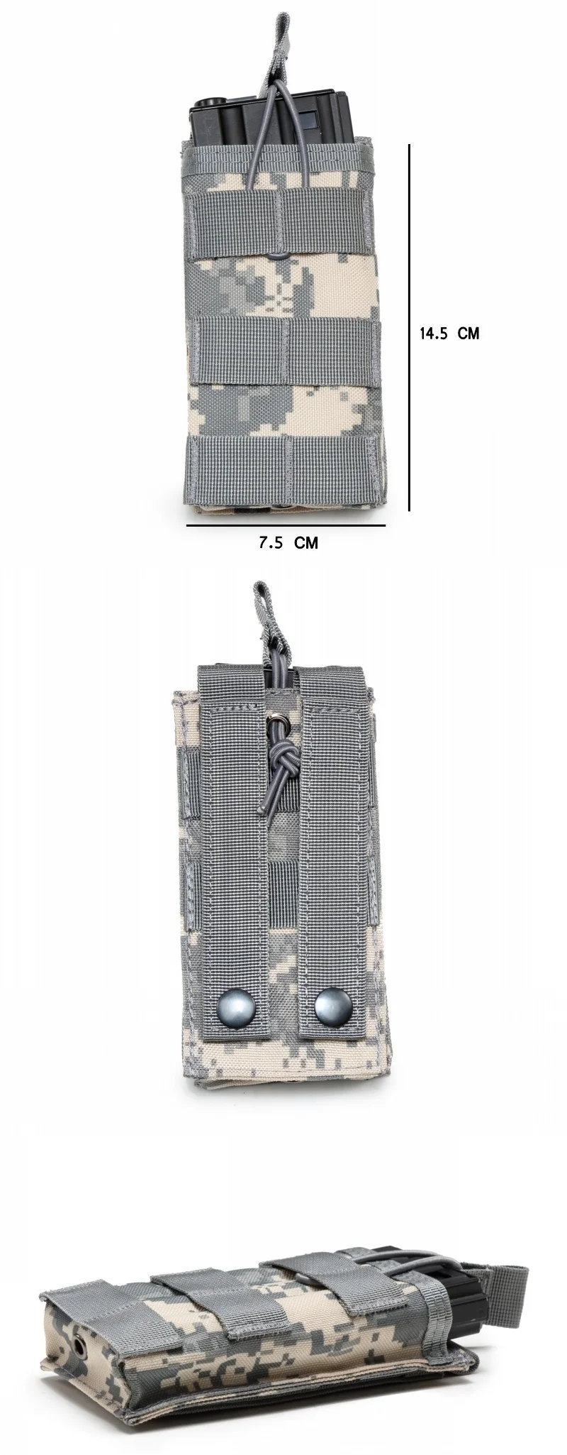 CQC Molle система 1000D нейлон один открытый Топ страйкбол тактический M4 подсумок AK AR15 Охотничья винтовка пистолет подсумок