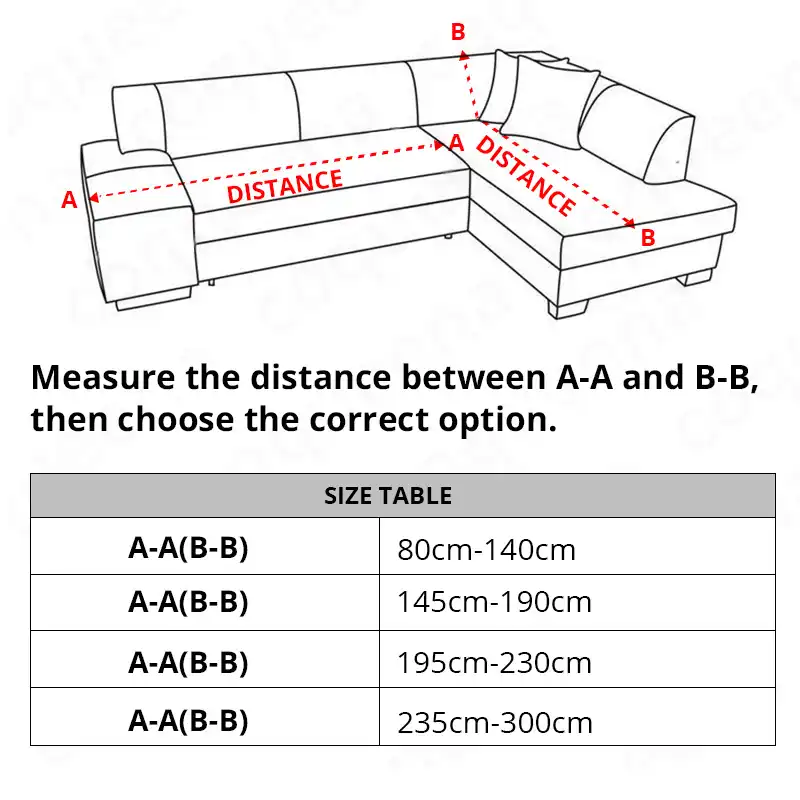 2 pieces Covers for L Shaped Sofa Corner Sofa Living Room Sectional