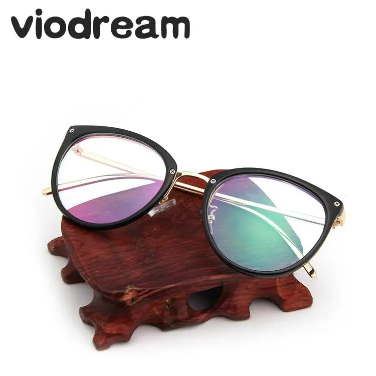 Viodream винтажная металлическая пластиковая титановая оправа для очков Модные оптические очки по рецепту Oculos De Grau