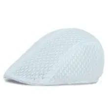 Новая сетчатая мужская шляпа в стиле Гэтсби Кабби плоская кепка газетчик Гольф-берет ирландские шляпы белые