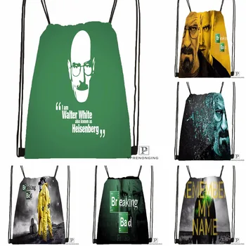 

Custom Breaking Bad Drawstring Backpack Bag Cute Daypack Kids Satchel (Black Back) 31x40cm#180531-03-71