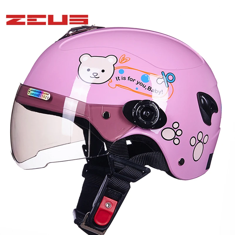 Loveless bear детский самокат moto rcycle шлем Zeus для мальчиков и девочек, мото Электрический велосипед capacete для детей - Цвет: 9