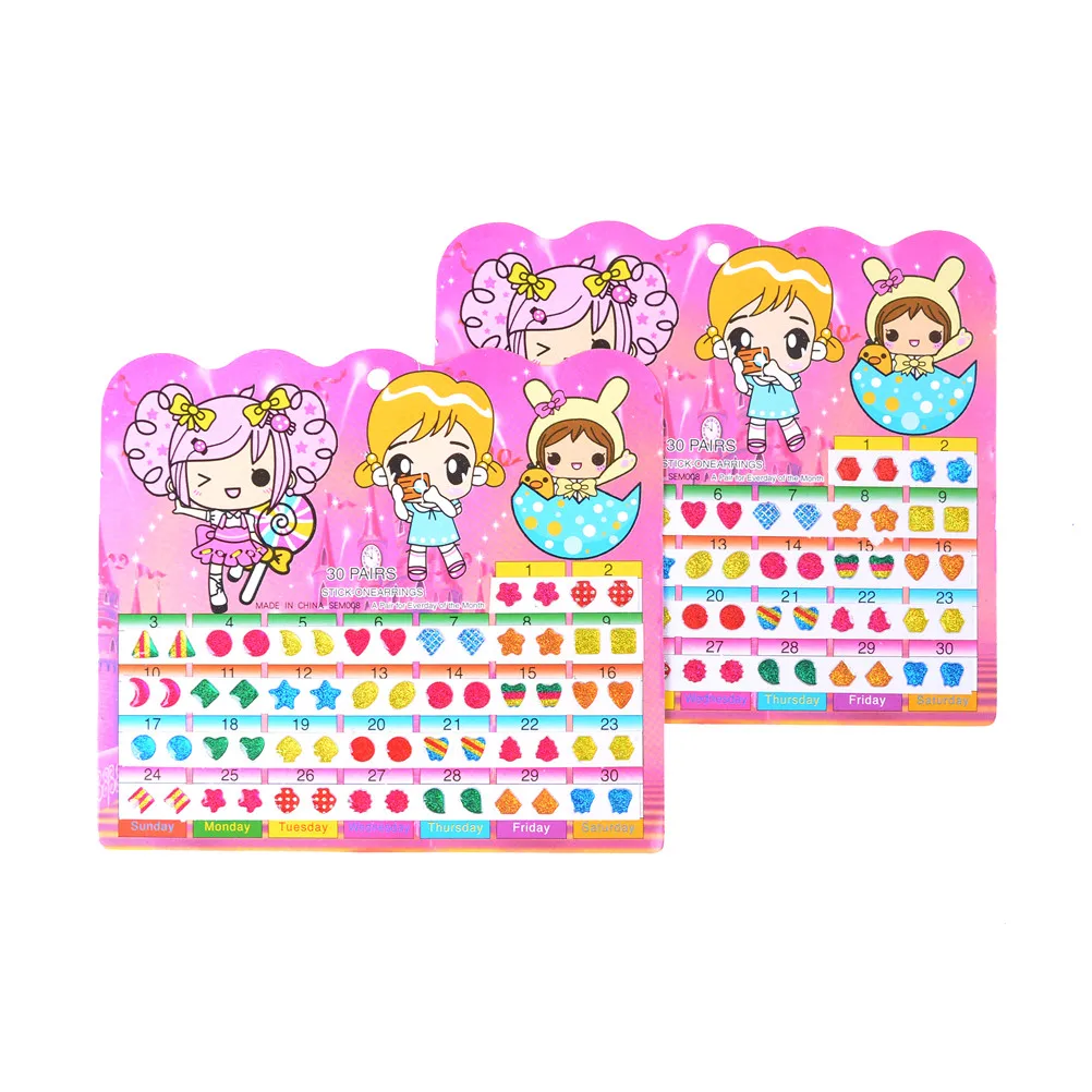 1 лист = 60 шт. хрустальные наклейки в виде сережек гвоздиков|sticker toy|children stickerstoy sticker
