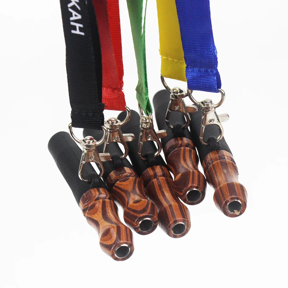 

High Quality Shisha Mouthpieces For Sheesha Chicha Narguile Hookah Accessories Wooden Hang Rope Strap Mouth Tips