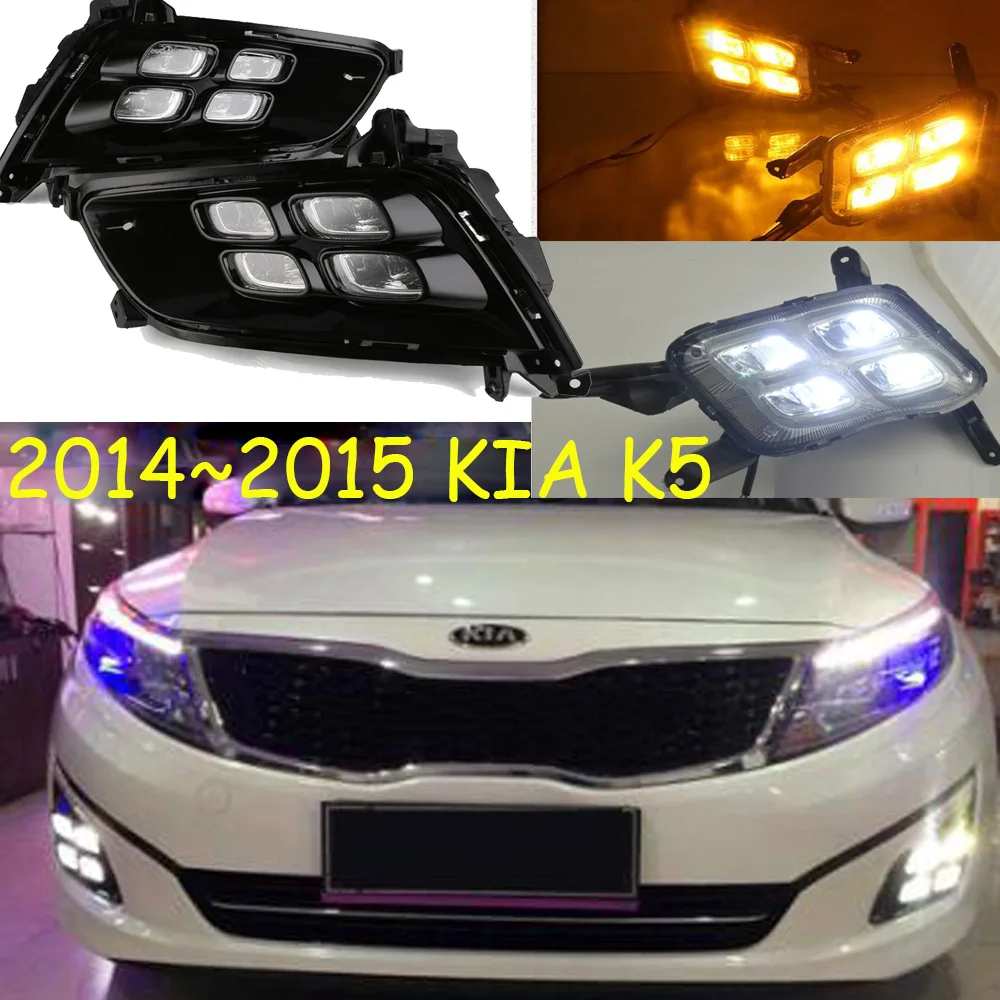 

optima car bumper lamp for headlight KIA K5 Daytime light LED DRL 2014 2015year car accessories daylamp KIA K5 fog lamp