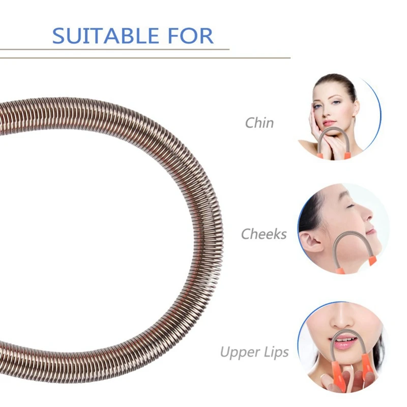 

Mini Hair Remover Spring Threading Epilator Face Cheeck Defeatherer Hair Removal Makeup Tool