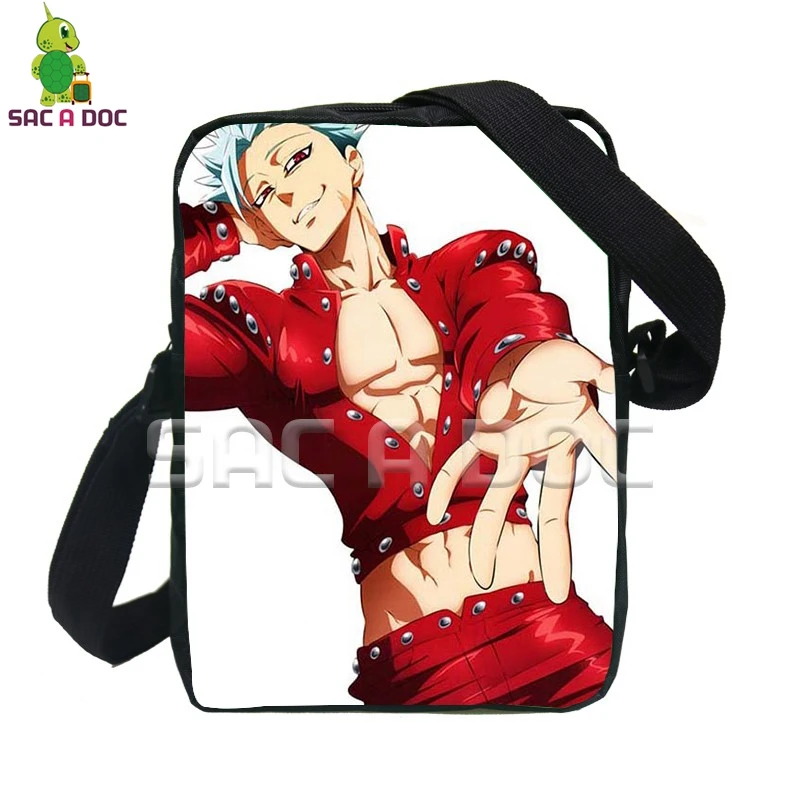 

Anime Nanatsu No Taizai Meliodas Ban Messenger Bag Women Men Small Handbags The Seven Deadly Sins Travel Bags Crossbody Bag