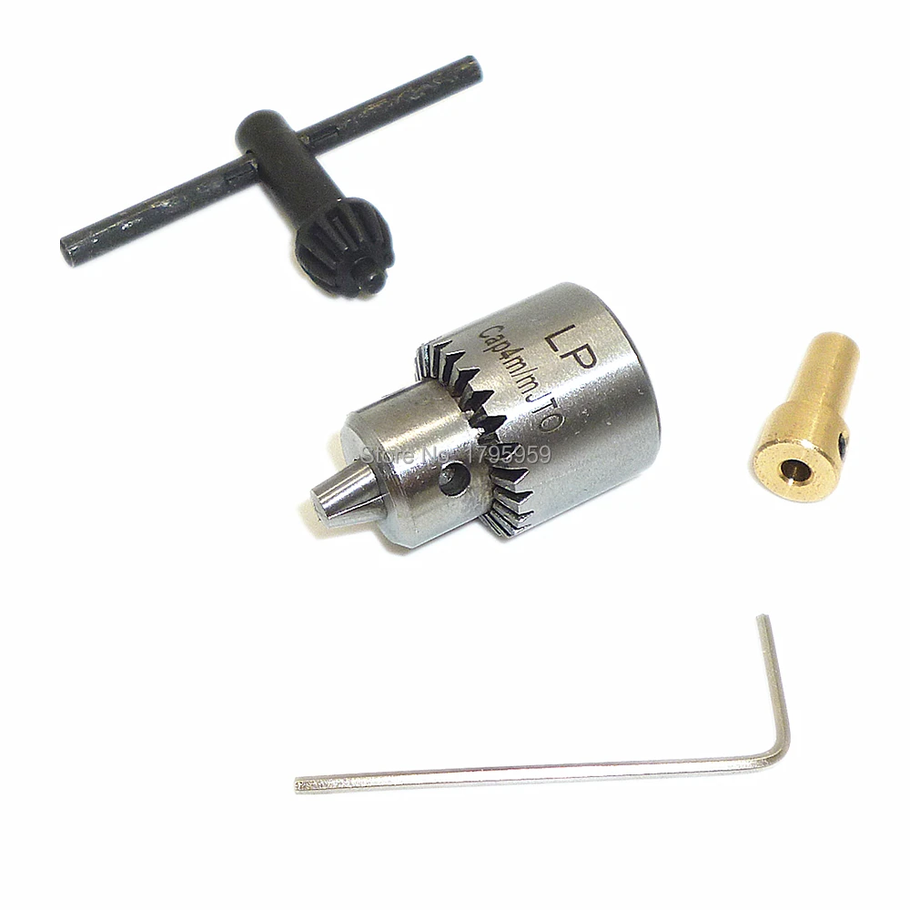4pcs//set 1//8/" Shaft JT0 Connection Rod Chucks Clamp W// Key Clamping 0.3-4mm