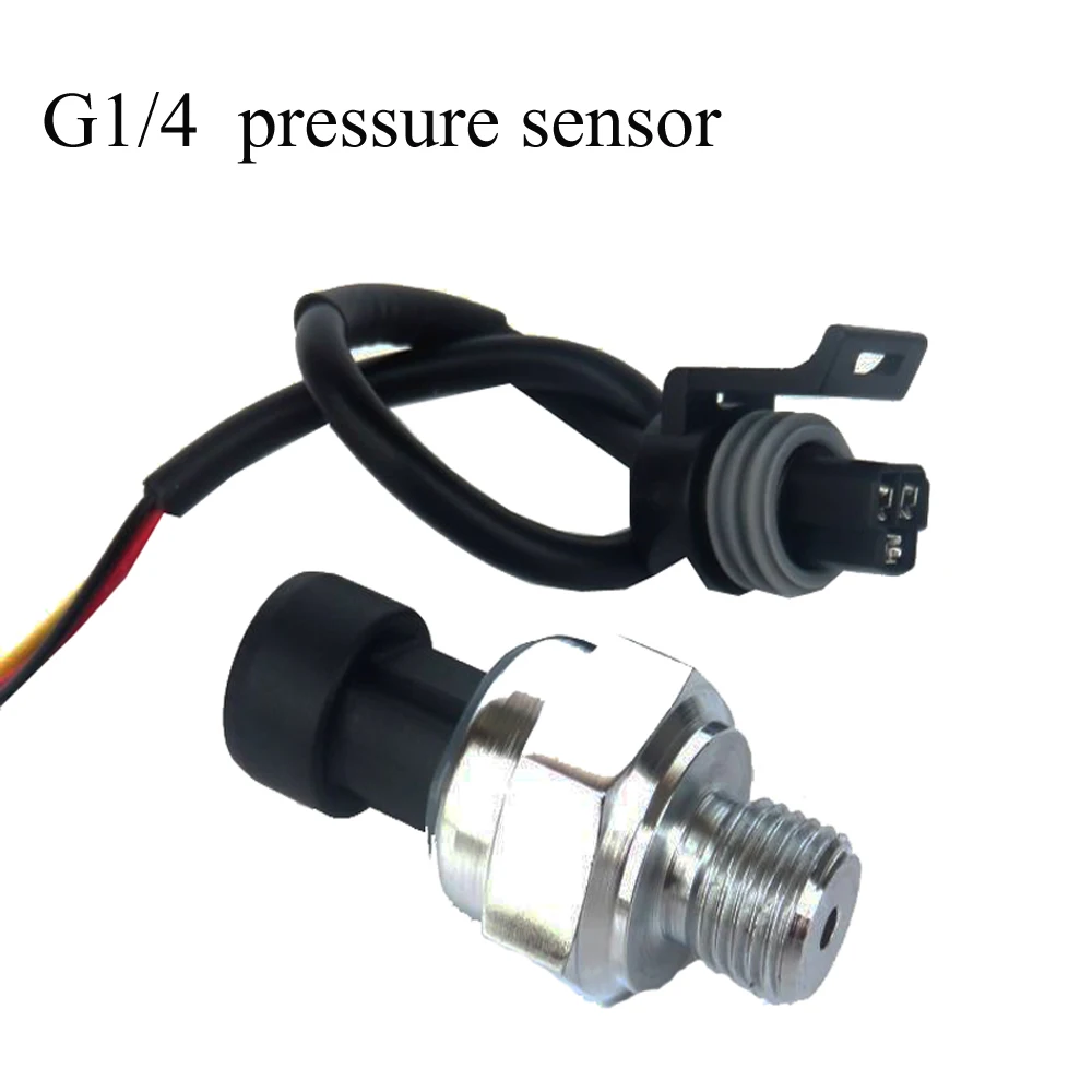 

DC 5V G1/4" Pressure Sensor range:0-1.2 MPa Pressure Sensor Transmitter For Water Gas Oil Coffee machine pressure sensor