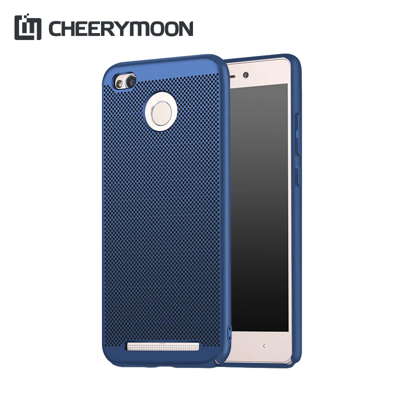 CHEERYMOON Dissipate Heat Ventilated Phone Case For Xiaomi Redmi Note 4X 4 4A 3S 3 Pro Mi M Max MIX 2 Hard Back Shell Cover