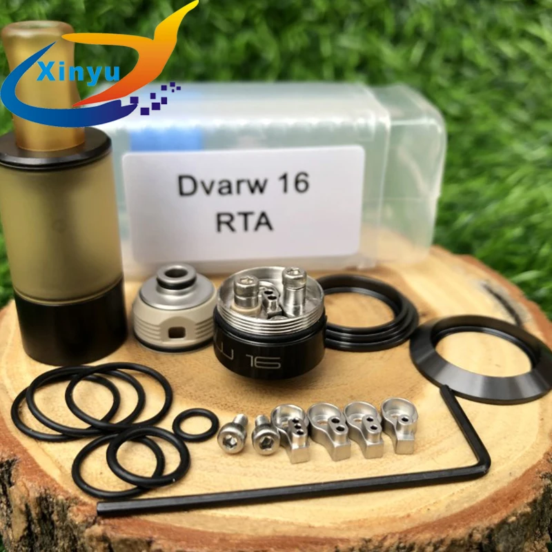 Goede 2018 NIEUWSTE Dvarw 16 RTA 316 rvs 16mm diamater Luchtstroom 16mm Single Coil 2ml DIY Rebuildable TANK vs dvarw mtl rta