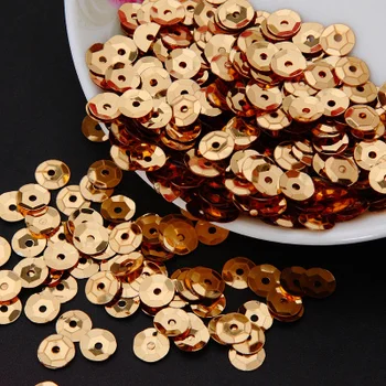 

50g(1650pcs) 8mm Cup Sequins for Craft Silver-based Embossing Gold