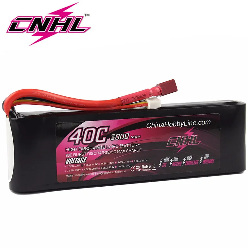 

CNHL 3000mAh 3S 11.1V 40C Lipo Battery