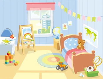 

New Arrive Hot Sale Indoor bedroom Photo Backdrops Photo Studio Computer Painted baby Background wall XT-3553