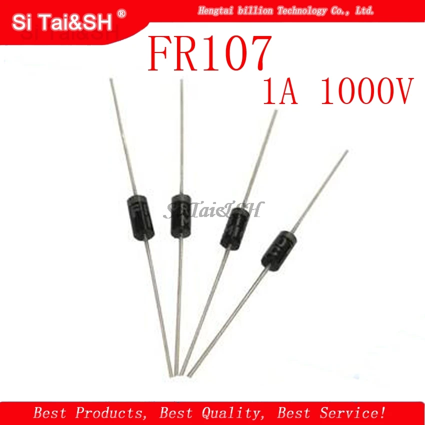 

100PCS Rectifier Diode FR107 1A 1000V DO-41 fr107