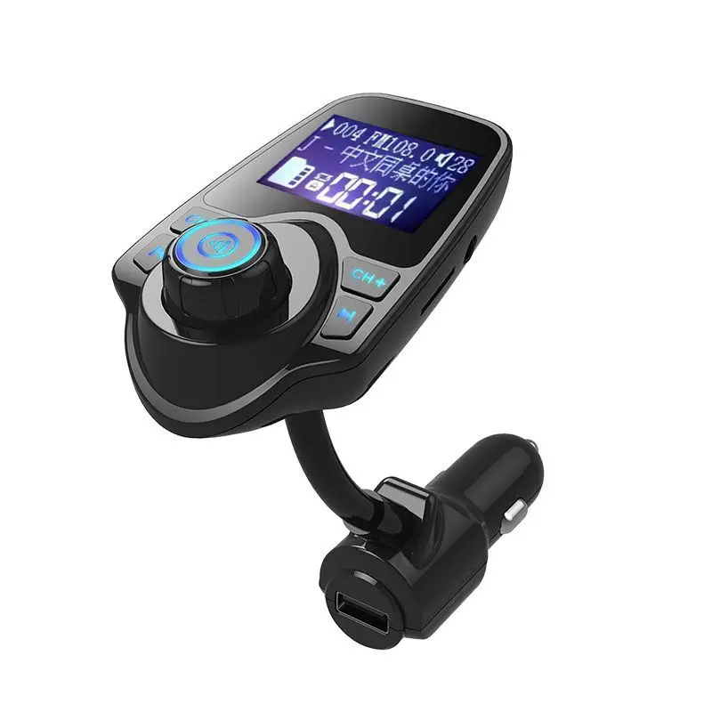 Bluetooth громкой связи автомобильный комплект Fm-zender MP3 Muziekspeler 5 в 2.1A USB Автопогрузчик Ondersteuning Micro SD kaart 4g-32g dfdf - Название цвета: blue