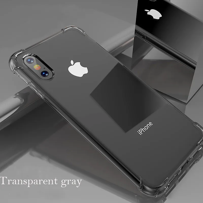 Роскошный противоударный чехол для iPhone XS Max X 10 XR iPhone 6s 6 6plus 6s Plus iPhone 7 8 7Plus 8Plus HD Прозрачная защитная задняя крышка