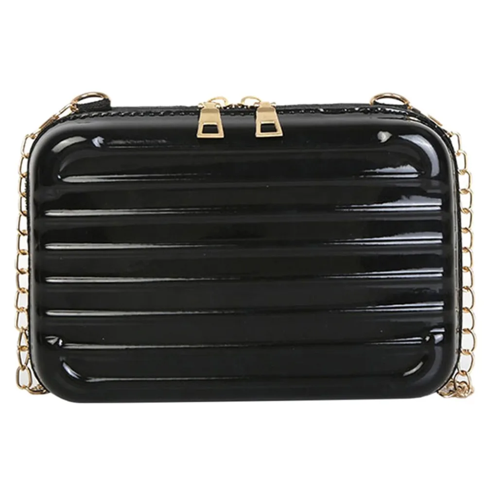 

Shoulder bag ladies wild fashion casual mini chain bag suitcase small shoulder bags Korean version of the Messenger bags A1