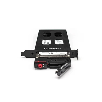

OImaster 2.5 inch PCI Hard Disk Bay Key Lockable Metal 2.5'' SATA Hard Disk/SSD Bay For 2.5 Inch Sata Sdd Hdd Adapter