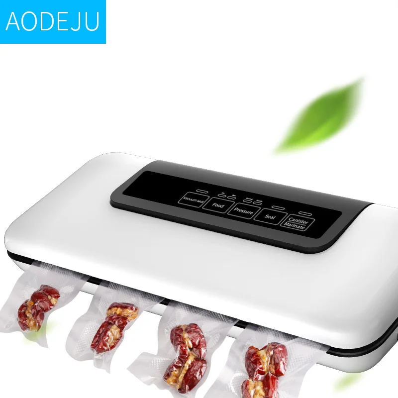 

AODEJU Household Vacuum Sealer Packaging Machine Commercial Vacuum Packer with Bags Gift can use for food saver