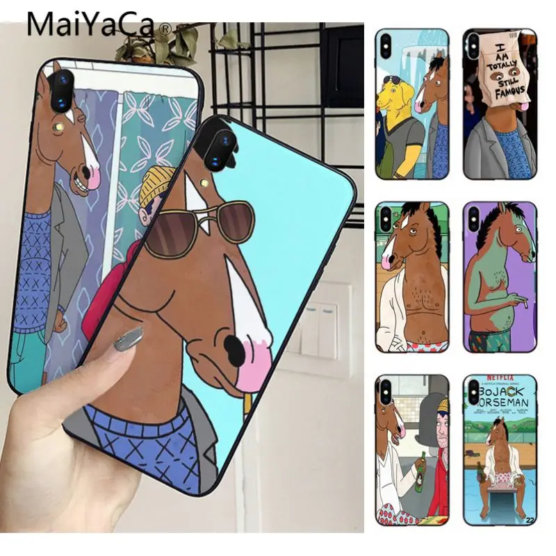 

MaiYaCa BoJack Horseman Cellphones Back TPU Cover Case For iphone X XS XR XSMAX 8 8plus 7 7plus 6s 6s Plus 5 5s SE