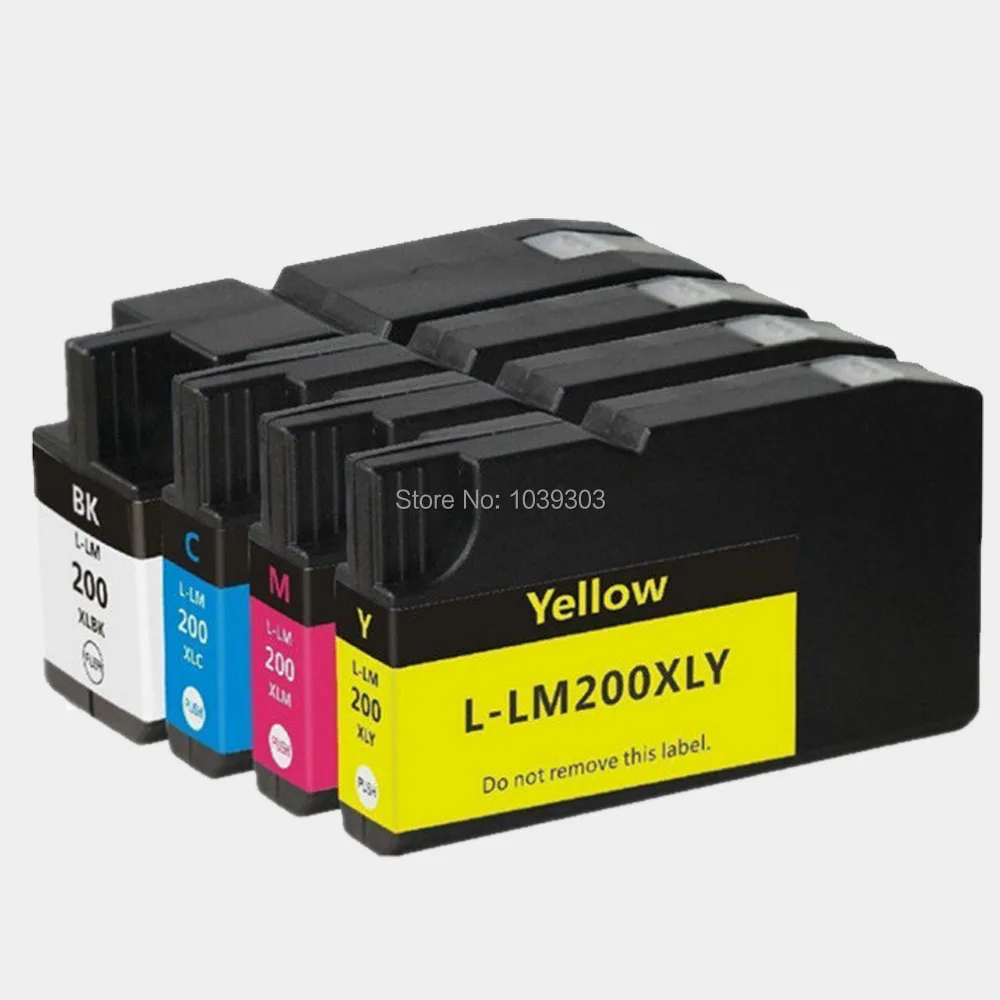 4 Pk Compatible Ink Cartridges For Lexmark 200 Xl Inkjet For Lexmark Printer 4000c 5500 5500t