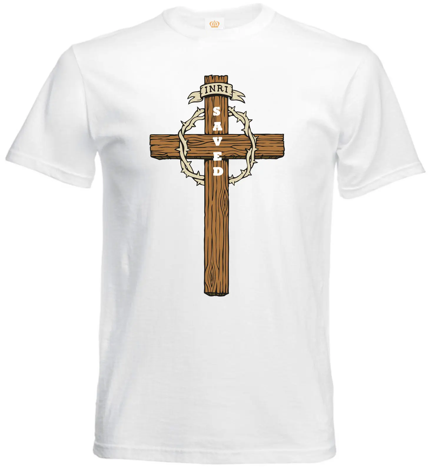 

Jesus Christ Cross Saved Christian Faith Religious Slogan Quote Mens T shirt Funny Tops Tee New Unisex Funny Tops free shipping