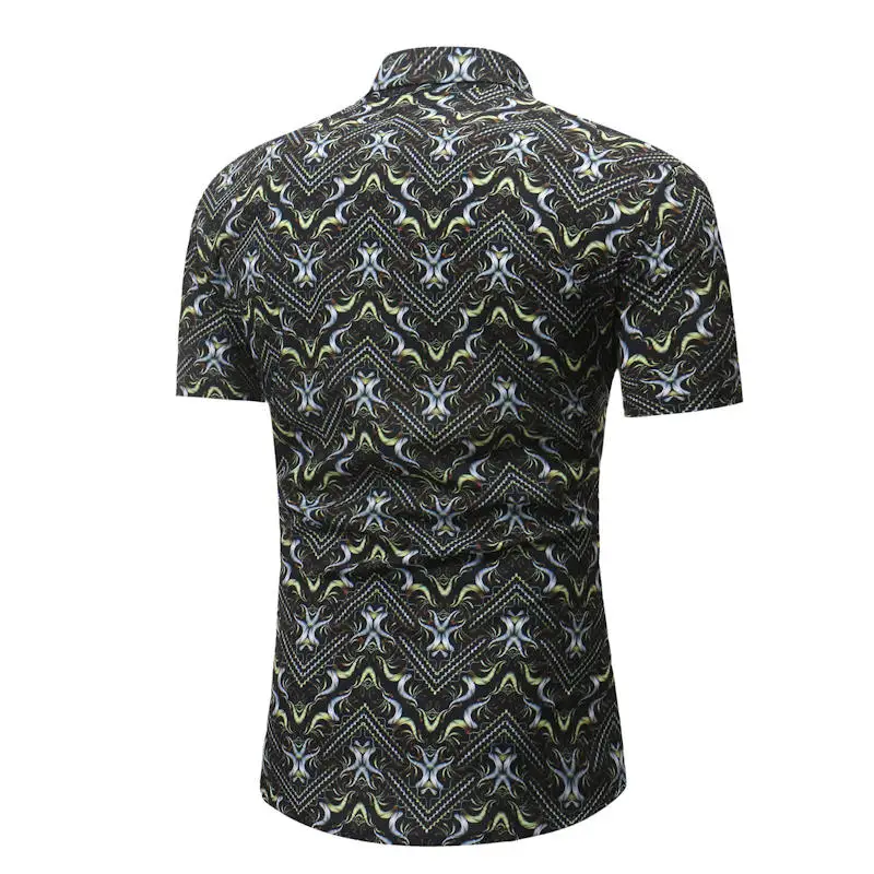 Новое поступление гавайская рубашка мужская мужской Повседневное Camisa Masculina с 13 Цветов Пляжные рубашки короткий рукав брендовая одежда 3XL