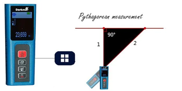 Laitz-40 лазерный дальномер, Инфракрасный измерительный прибор, лазерное электронное устройство, ручной, высокоточный 60 м