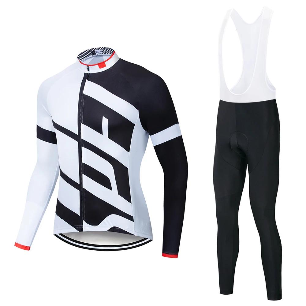 2019 cycling jersey set men bike clothing Pro 9D gel pad long sleeve bicycle clothes MTB sport suit kit Bib wear | Спорт и