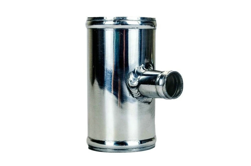 Válvula 57mm 2.25/" golpe Adaptador de aluminio T-Pipe Forma Tubo Para 25mm Od BOV
