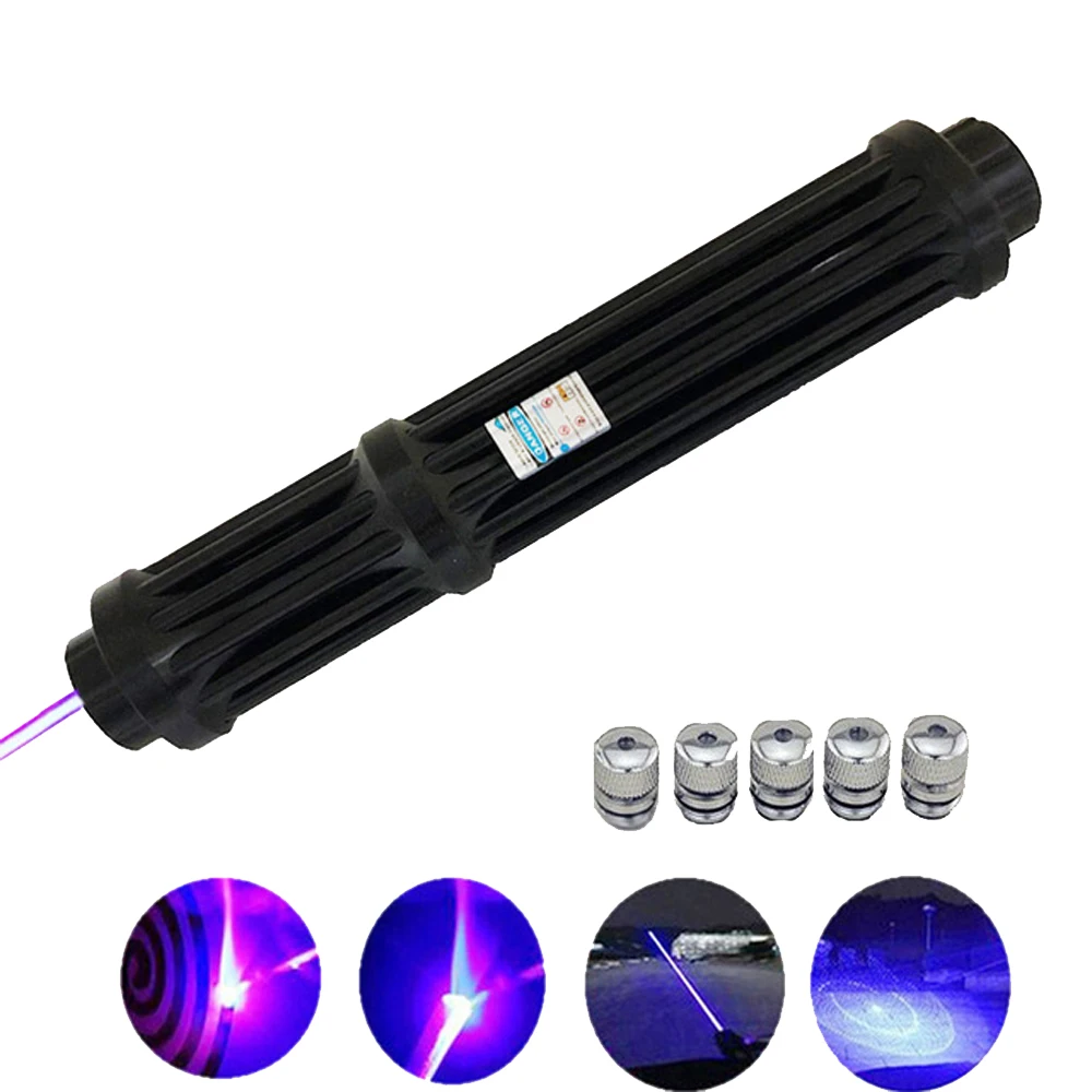 Günstig High Power 1.6.w Verlängern Blaue Laser Pointer 450nm Lazer anblick Taschenlampe Brennen Spiel Brennen licht zigarren kerze  jagd Laser