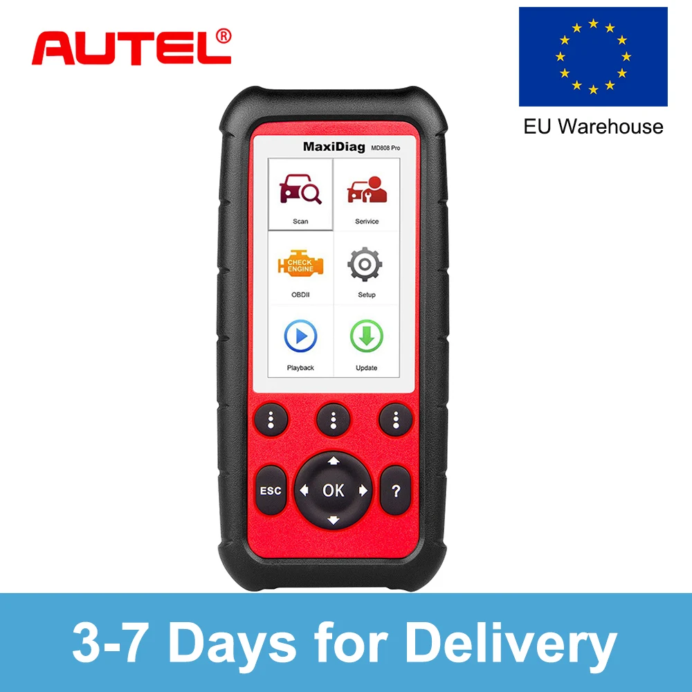 Autel MaxiDiag MD808 Pro все системы OBD2 масло сканера и сброс батареи регистрации