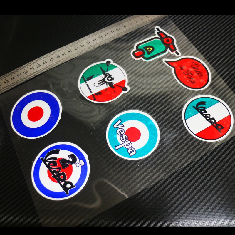 SixSub мотоцикл наклейка злой Би vespa Светоотражающие Водонепроницаемые наклейки специальные пчелы vespa stickeer много стилей A-B