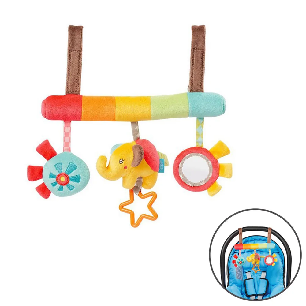 Baby Rattles Toy Activity Spiral Stroller Car Seat Travel Hanging Bell