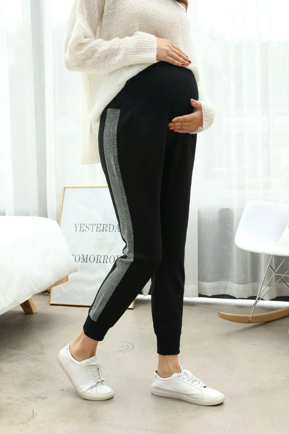 Prix Pantalons pour femmes enceintes automne nouvelle mode femmes enceintes pantalons portent des pantalons pantalons décontractés vêtements de maternité automne vêtements Maternit