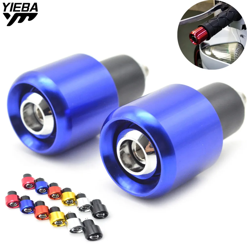 Universal Motorcycle Handlebars Grips Ends Bar Ends 22mm CNC Aluminum Handlebars Caps For Kawasaki Z750 Z800 Z1000 Yamaha Honda