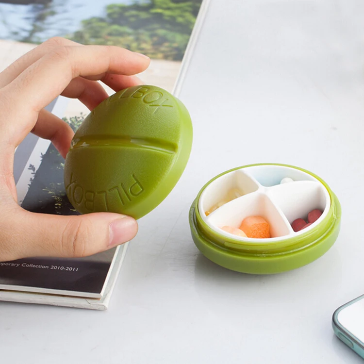 

Compartment Travel Pill Box Organizer Tablet Medicine Storage Dispenser Case Holder Splitters Container Pillbox Health Care Tool