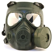 Тактические Маски для головы Смола полное лицо противогаз для Airsoft Wargame Пейнтбол Манекен противогаз с вентилятором для защиты косплей