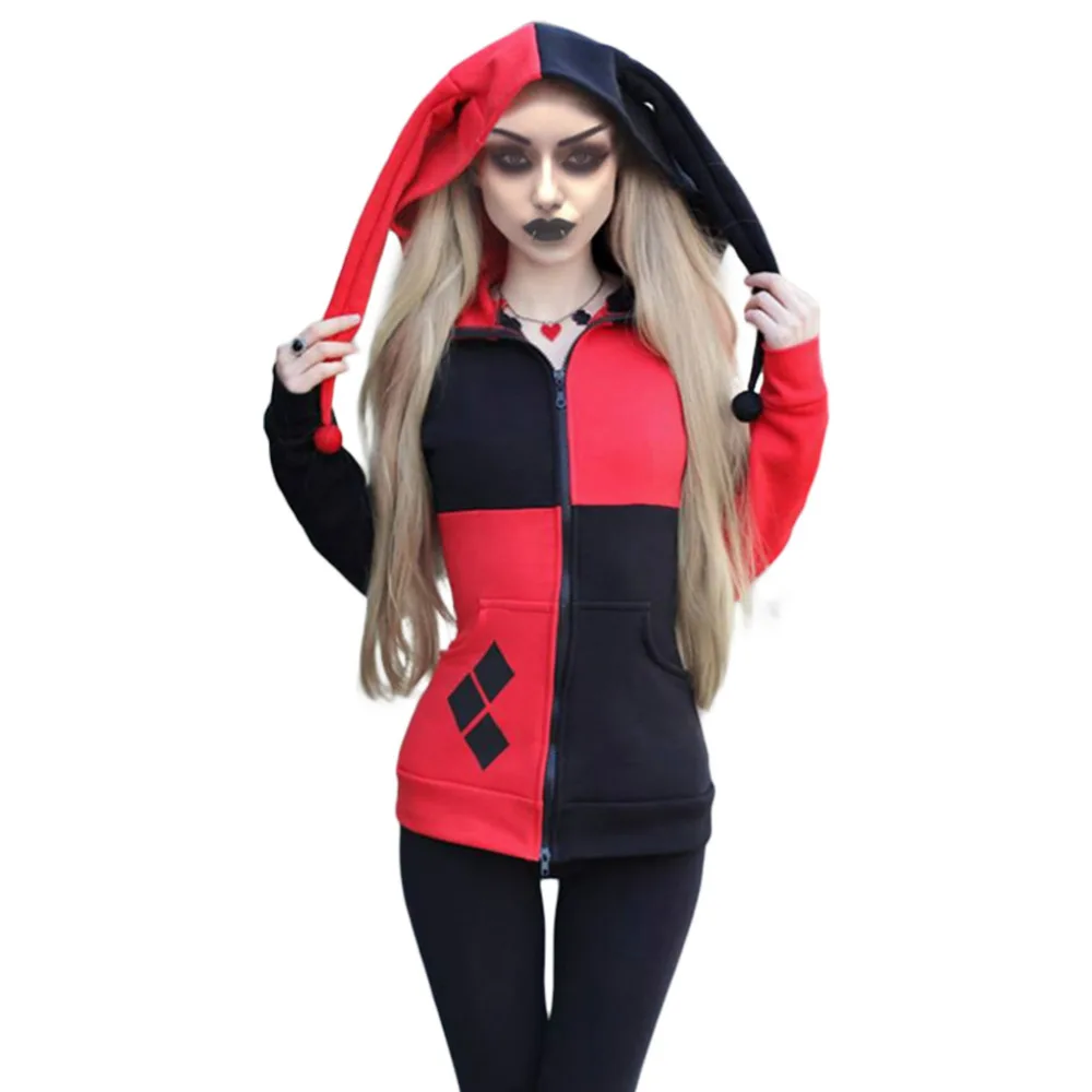 

Suicide Squad Harley Quinn Hoodie 3D Printed Zipper Sweatshirt Hoodie Jacket For Men Women