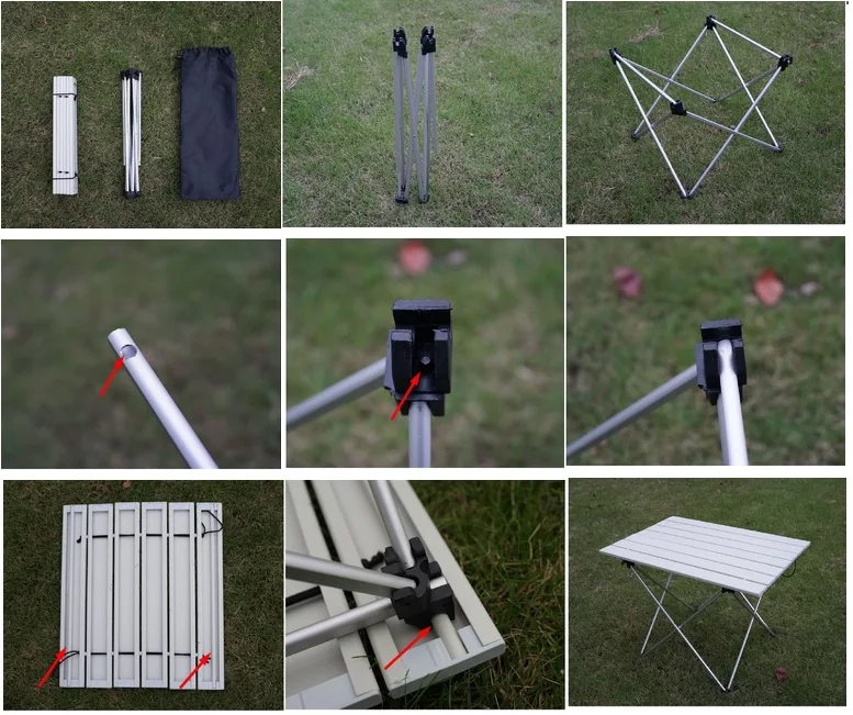 Открытый портативный кемпинг стол алюминиевый сплав складной Стол Для Пикника Сверхлегкий