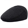 HT1847 Classic Man Cap Autumn Winter Hat with Ear Flap Elder Man Male Dad Hat Warm Newsboy Ivy Flat Cap Wool Blend Men Beret Cap ► Photo 2/6