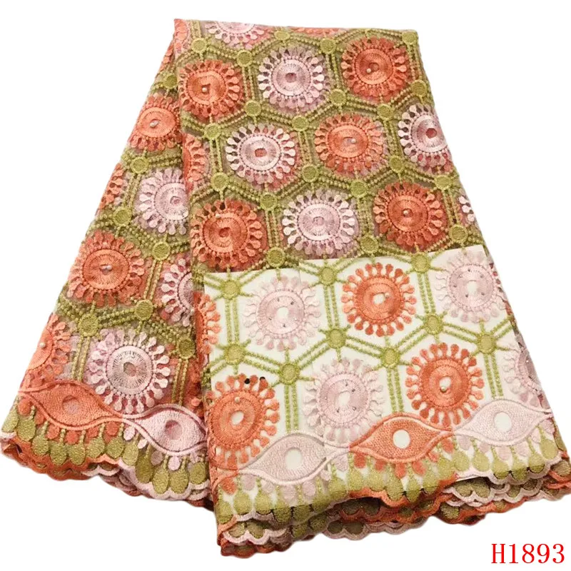 

2019 High Quality African guipure Cord lace fabric Latest Design Nigerian Lace Fabric For Women French Tulle Lace FabricHX1893-1