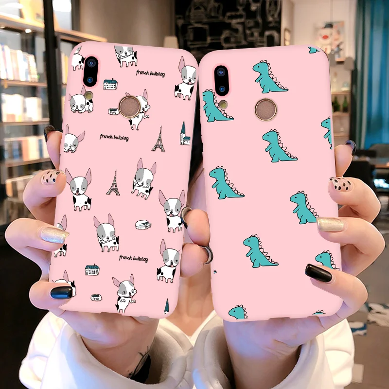 

Matte Silicon Capa For Huawei P8 P9 P10 P20 P30 Pro Lite 2017 P Smart 2019 Nova 2 Lite 2i 3 3i 3e 4 4e Enjoy 8E Bulldog TPU Case